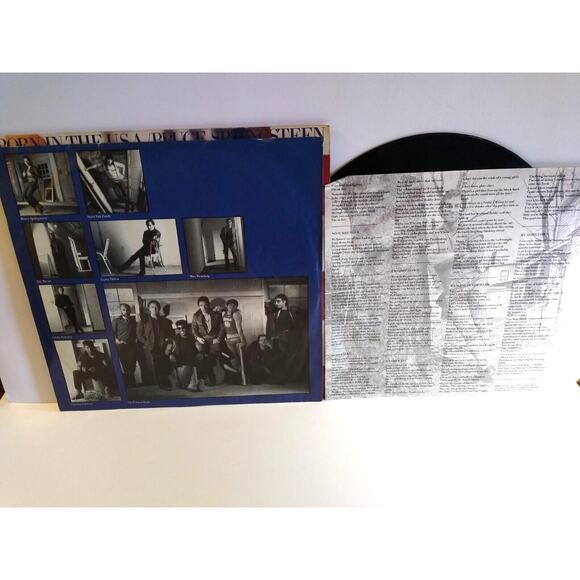 Bruce Springsteen Born In The USA Vinyl LP Record Original Inner Sleeve + Insert - Picture 4 of 6